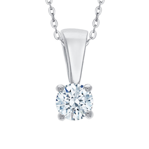 KATARINA Diamond Solitaire Pendant Necklace (1/10 cttw)