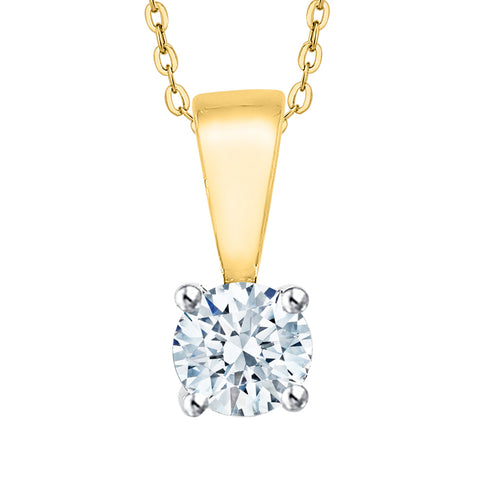 KATARINA Diamond Solitaire Pendant Necklace (1/6 cttw)