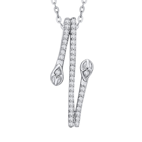 KATARINA Diamond Fashion Pendant Necklace (1/6 cttw)