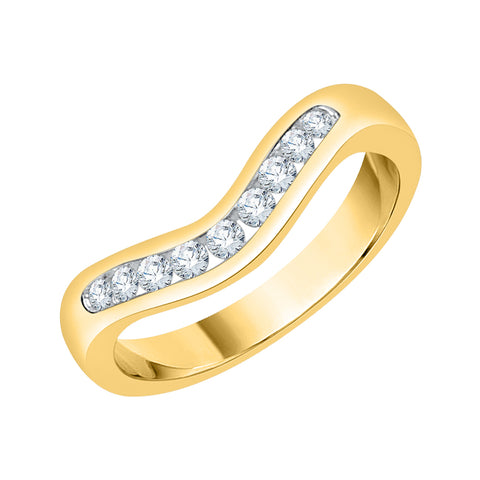 KATARINA 1/4 cttw Diamond Wedding Band