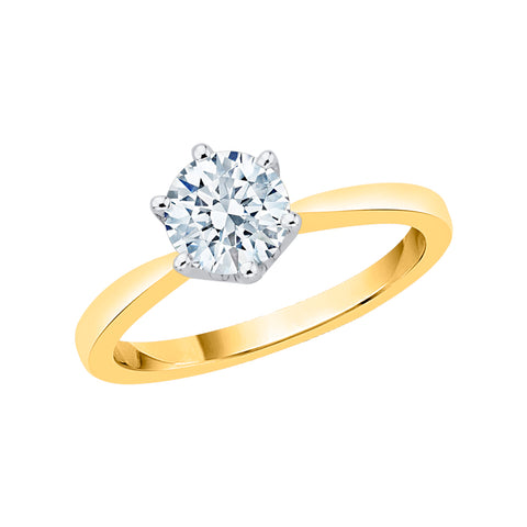 KATARINA 1 cttw Diamond Solitaire Ring