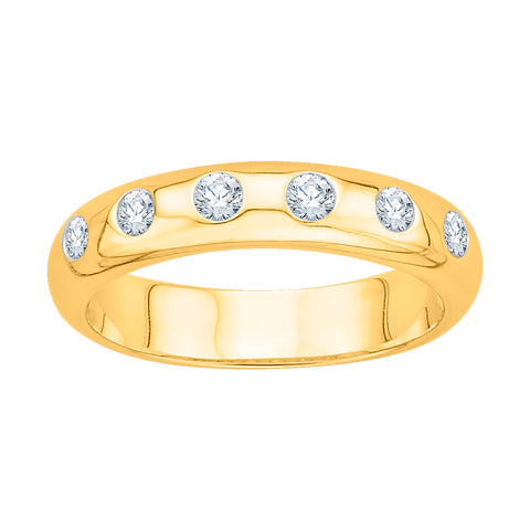 KATARINA 1/4 cttw Diamond Wedding Band