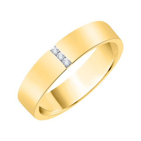 KATARINA Diamond Accent Wedding Band