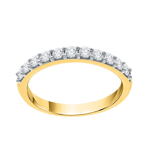 KATARINA 1/2 cttw Prong Set Round Diamond Wedding Band