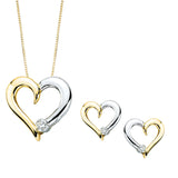 14K White and Yellow Gold