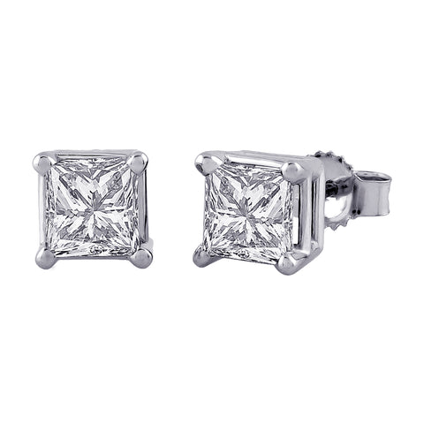 KATARINA Princess Cut Diamond Earring Studs