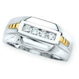 10K White and Yellow Gold