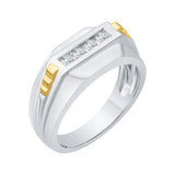 10K White and Yellow Gold