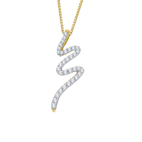 KATARINA Diamond Fashion Pendant Necklace (1/2 cttw)