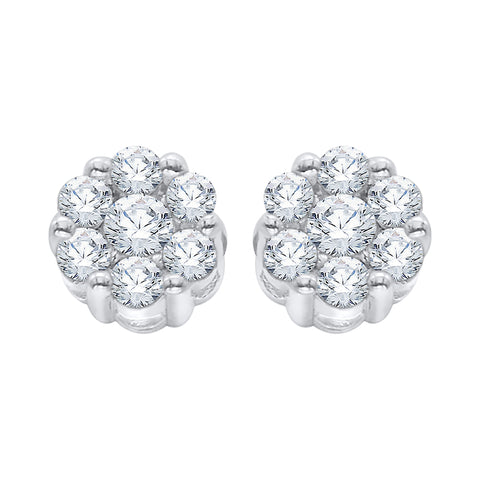 KATARINA Diamond Cluster Earrings (1/10 cttw)