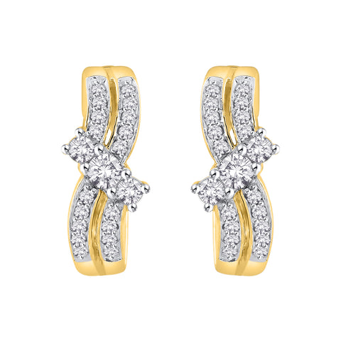 KATARINA Diamond Huggie Earrings (1/2 cttw GH, I2/I3)