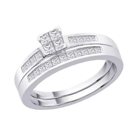 KATARINA Princess Cut Diamond Bridal Engagement Ring (1/2 cttw)