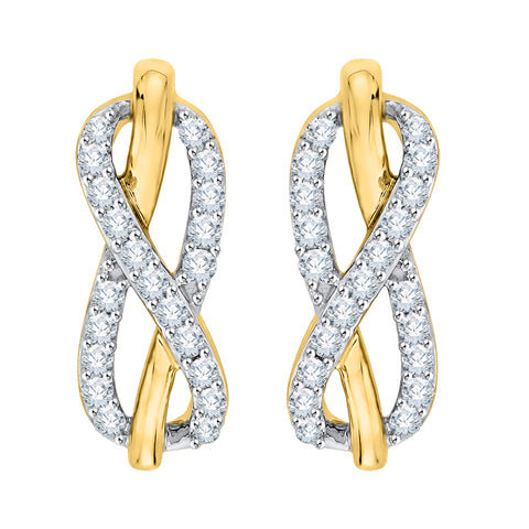 KATARINA Diamond Infinity Earrings (1/5 cttw)