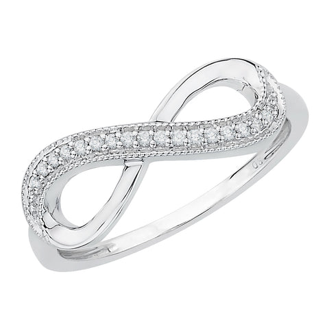 KATARINA 1/20 cttw Diamond Infinity Ring