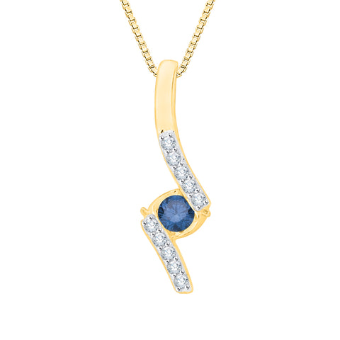 KATARINA Diamond Fashion Pendant Necklace (1/10 cttw GH, I2/I3)