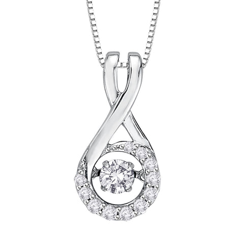 KATARINA 1/4 cttw Diamond Fashion Pendant Necklace GH-I2-I3