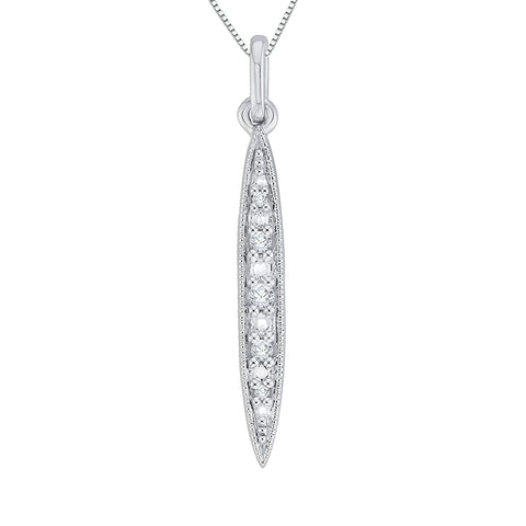 KATARINA Diamond Fashion Pendant Necklace (1/10 cttw)