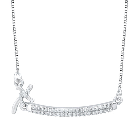 KATARINA 1/6 cttw Diamond Fashion Pendant Necklace JK, SI2-I1