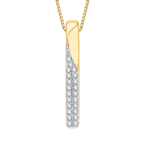 KATARINA Diamond Fashion Pendant Necklace (1/6 cttw)