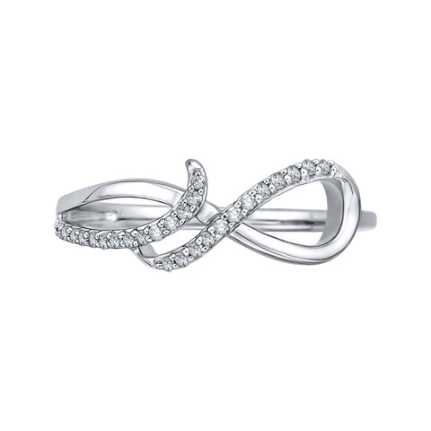 KATARINA Infinity Diamond Ring (1/8 cttw JK, SI2/I1)