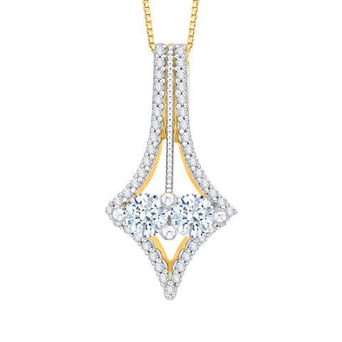 KATARINA Diamond Fashion Pendant Necklace (5/8 cttw)
