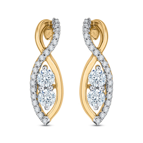KATARINA Diamond Fashion Earrings (1/2 cttw)