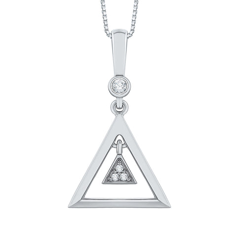 KATARINA Diamond Fashion Pendant Necklace (1/20 cttw GH, I2/I3)