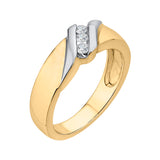 14K White and Yellow Gold