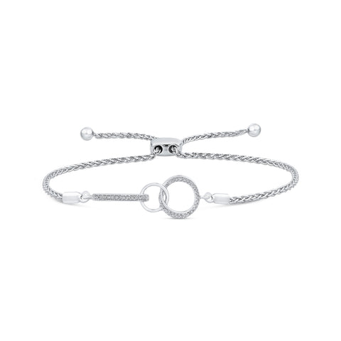 KATARINA Diamond Interlock Bracelet (1/10 cttw)