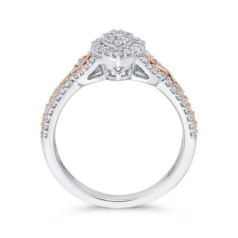 KATARINA 1/2 cttw Diamond Engagement Ring