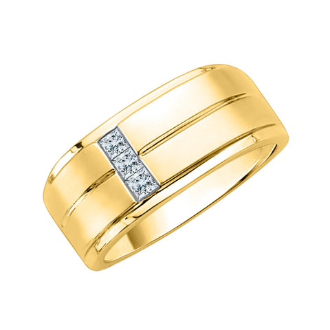 KATARINA Princess Cut Diamond Men's Ring (1/4 cttw, H-I, I2-I3)