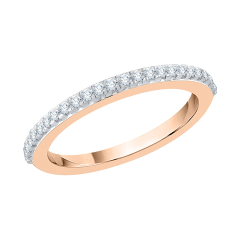 KATARINA Diamond Fishtail Anniversary Ring in 14k Gold (1/6 cttw, J-K, SI2-I1)