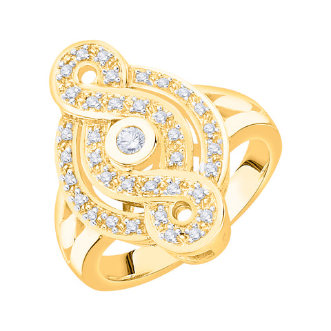 KATARINA Diamond Infinity Ring (1/4 cttw)