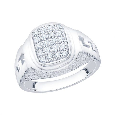 KATARINA 1/4 cttw Diamond Cluster Men's Ring