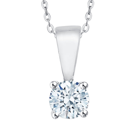 KATARINA Diamond Solitaire Pendant Necklace (1/6 cttw)