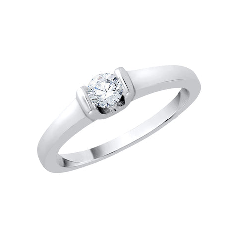 KATARINA 1/4 cttw Diamond Solitaire Engagement Ring