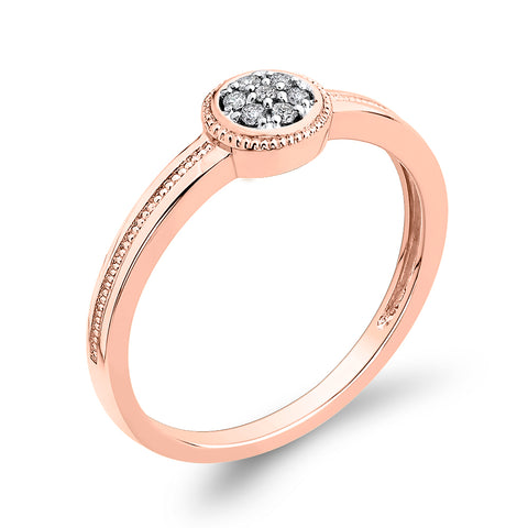 KATARINA Diamond Cluster Engagement Ring (1/20 cttw)