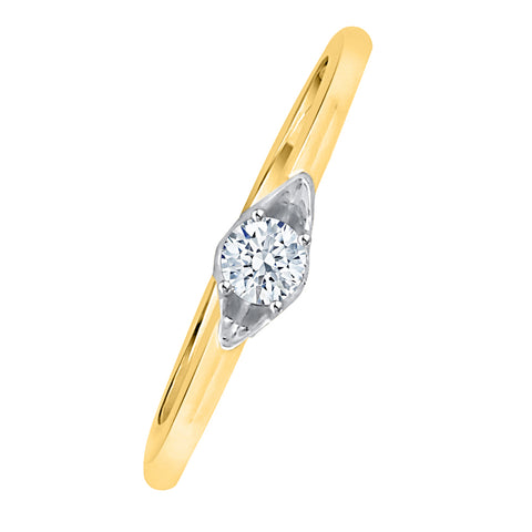 KATARINA 1/8 cttw Diamond Solitaire Promise Ring
