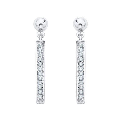 KATARINA Diamond Drop Earrings (1/8 cttw)