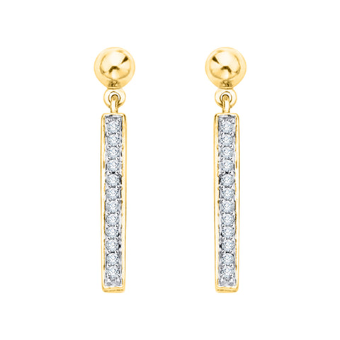 KATARINA Diamond Drop Earrings (1/8 cttw)