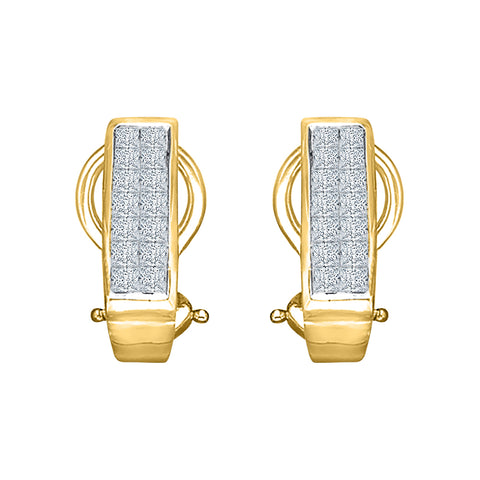 KATARINA Princess Cut Diamond Fashion Earrings (1 cttw)
