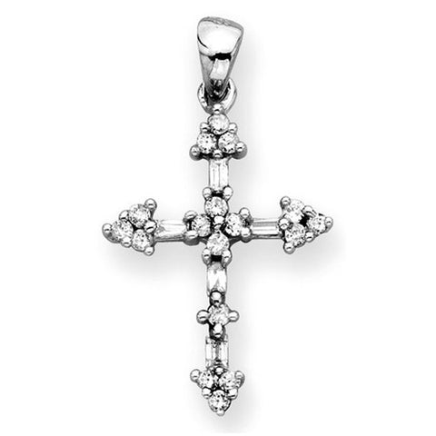 KATARINA Diamond Cross Pendant Necklace (1/4 cttw, GH, I2/I3)