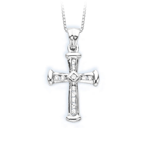 KATARINA Diamond Cross Pendant Necklace (1/4 cttw, GH, I2/I3)