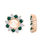 14K Rose Gold~Emerald