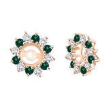 14K Rose Gold~Emerald