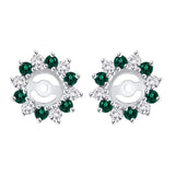 14K White Gold~Emerald