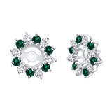 14K White Gold~Emerald