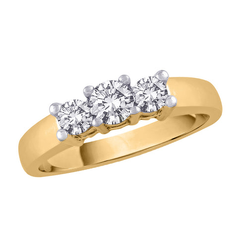 KATARINA 3 Diamond Anniversary Ring (1 1/2 cttw, GH, SI2-I1)