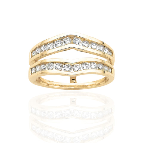 KATARINA Diamond Ring Guard (3/4 cttw)