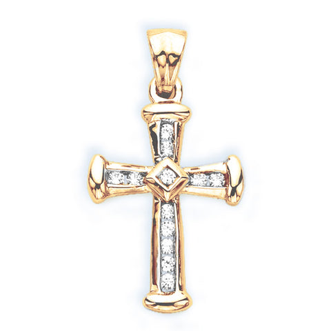 KATARINA Diamond Cross Pendant Necklace (1/4 cttw, GH, I2/I3)